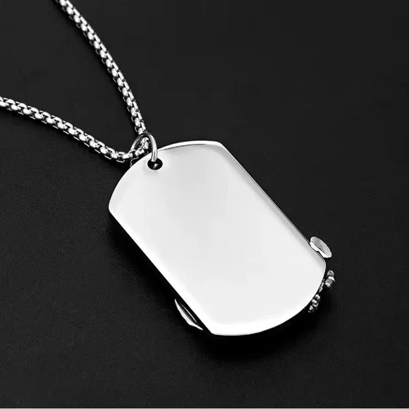 Silver Eagle Pendant Necklace - Picture 3 of 6